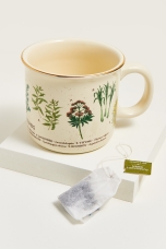 Tea Herbs Ceramic Mug - Earthbound Trading Co. 