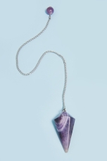 Beaded Amethyst Pendulum - Earthbound Trading Co.