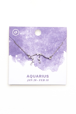 Aquarius Constellation Necklace - Earthbound Trading Co.