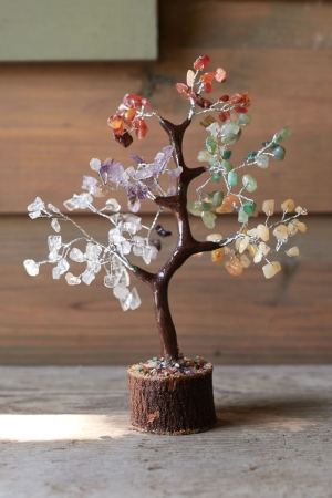 Multi-Color Gem Tree In Light - Earthbound Trading Co.