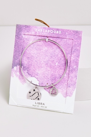 Libra Bangle Bracelet on packaging - Earthbound Trading Co. 