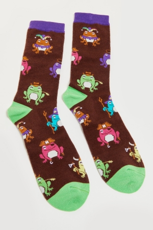 EB Exclusive Socks: Frogsplay - Earthbound Trading Co.