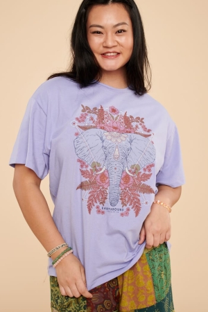 Lavender Elephant T-Shirt (EB Exclusive)  front view