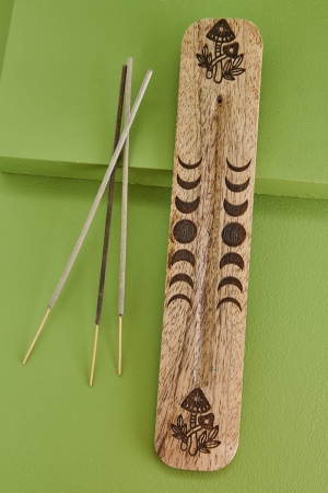 Midnight Mushroom Flat Incense Burner