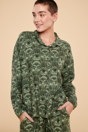 Green Evil Eye Sleep Shirt (EB Exclusive)  front view