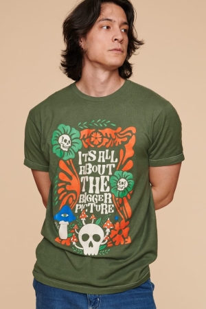 Bigger Picture Trippy Skull T-Shirt