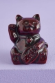 Red Resin Lucky Cat