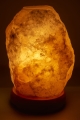 Aromatherapy Salt Stone Oil Burner lit up