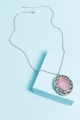 Silver Worry Stone Locket Necklace - Earthbound Trading Co. 