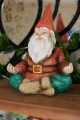 Red Yoga Garden Gnome On Shelf - Earthbound Trading Co.