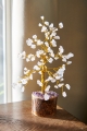 Rose Quartz Gem Tree on table - Earthbound Trading Co. 