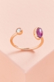 Oval Amethyst Ring - Earthbound Trading Co. 