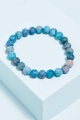 Matte Blue Apatite Bracelet - Earthbound Trading Co. 