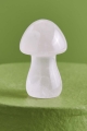 Rose Quartz Mushroom Figurine laid out 