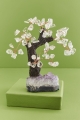 Clear Quartz and Amethyst Base Gem Tree