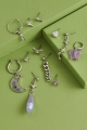 Faux Stone Single Earring Set