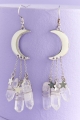 Moon Quartz Trio Earrings