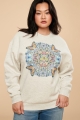 Butterfly Kaleidoscope Sweatshirt (EB Exclusive) on girl model front view