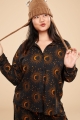 Navy Crescent Moon Sleep Shirt front view