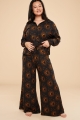 Navy Crescent Moon Sleep Pants front view
