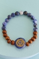 Sodalite Throat Chakra Bracelet laid out 