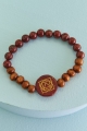 Jasper Root Chakra Bracelet laid out 