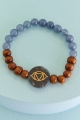 Jade Third Eye Chakra Bracelet laid out 