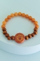 Aventurine Sacral Chakra Bracelet laid out 