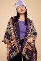 Rainbow Acrylic Cardigan  front view