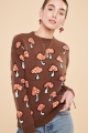 Brown Mushroom Sweater front view