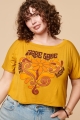 Make Love Not War Cropped Shirt