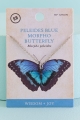 Peleides Blue Morpho Butterfly Necklace in packaging 