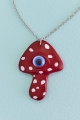 Seeing Eye Mushroom Necklace