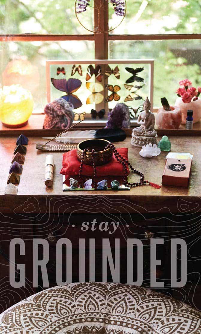 EB products representing a grounded lifestyle. Reads: Stay grounded